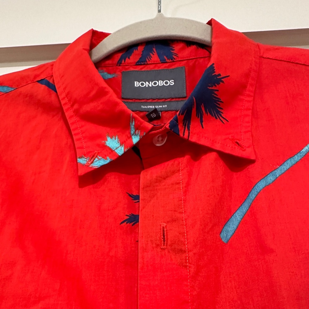 Bonobos Riviera Short Sleeve Button Down - Tailored Slim Fit